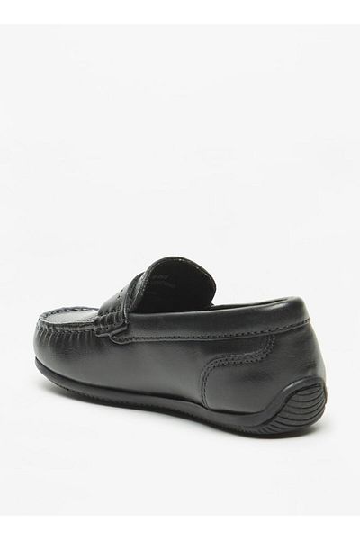 Mister Duchini Textured Slip-On Moccasins with Cushioning