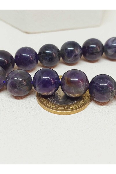 Yasamtohumu Ametist Taşı 17lik Efe Tesbih 12mm (51518)