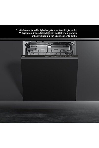 Teka Dfı 46700 Ankastre Bulaşık Makinesi, Tam Entegre, 7 Programlı, 14 Kişilik