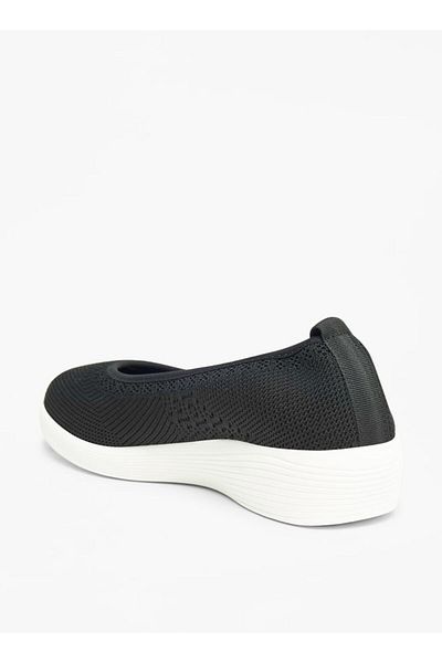 Le Confort Textured Slip-On Shoes with Wedhe Heel