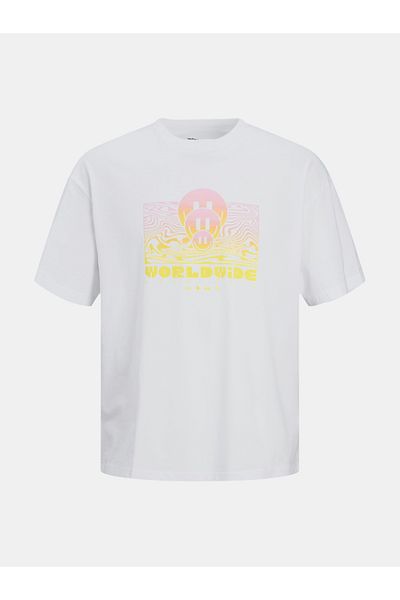 Jack & Jones Illusion Print Crew Neck Regular Fit T-Shirt