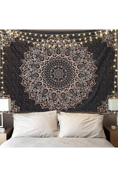 GREENDECOR ماندالا غطاء حائط جدارية جدار الفن جدار ديكور ديكور غطاء الجدار
