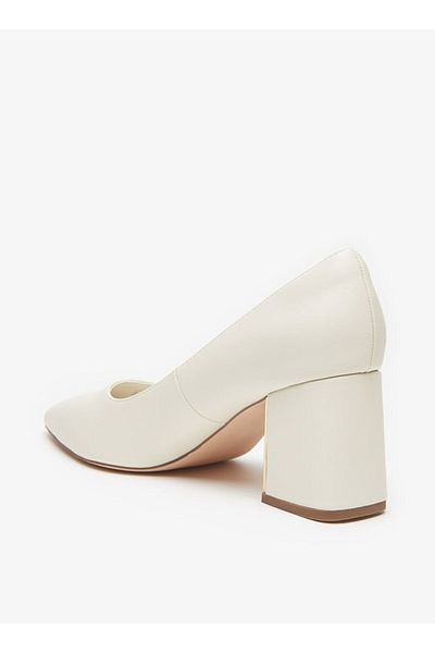 ELLE Women's Solid Slip-On Shoes with Block Heels
