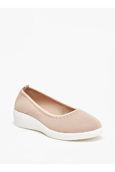 Le Confort Textured Slip-On Shoes with Wedhe Heel