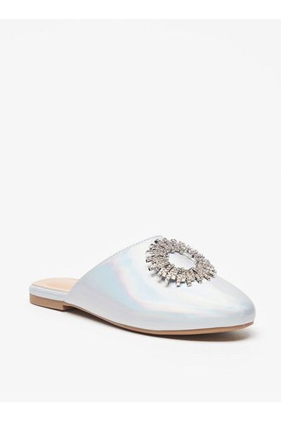 Celeste Girls' Embellished Slip-On Mules