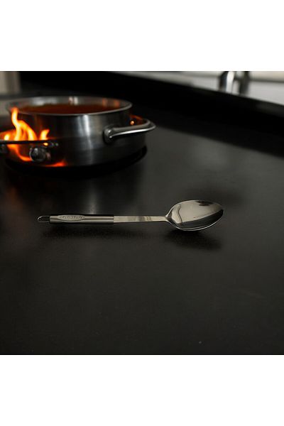 tg tek-iş global Stainless Steel Serving Spoon - Multi-purpose Soup and Garnish