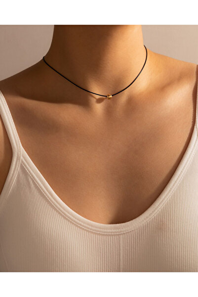 M Miel Bead Detailed Women's Rope Necklace