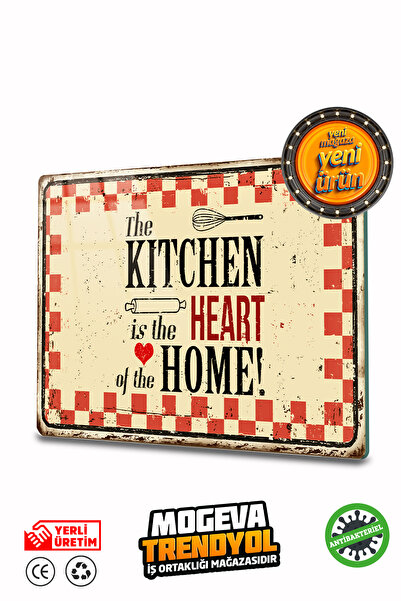 MOGEVA Antibakteriyel Cam Kesme Ve Sunum Tablası | Kitchen Home Modelli| 25cm...