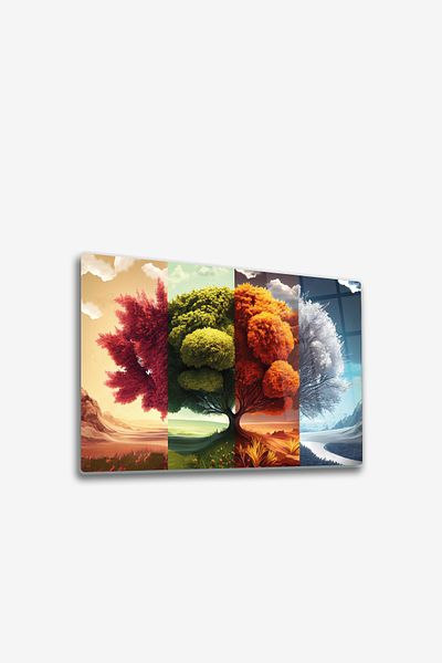 Decorita Glass Table |   Four Season - Climate Tree |   30cm X 40cm