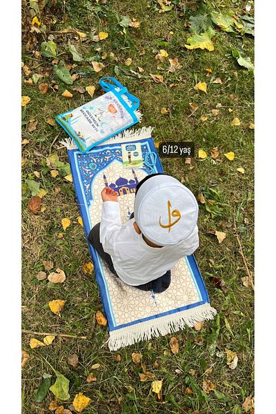 hicazavm Large Size Bagged Prayer Prayer Worship Children's Prayer Rug Prayer Set