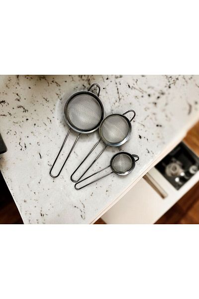 HİNESSA 3 Size Tea Strainer 3 Piece Strainer