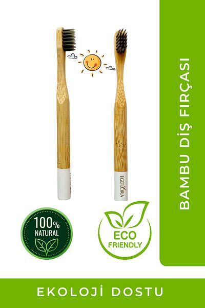 Egeflora Bamboo Toothbrush Kids - White