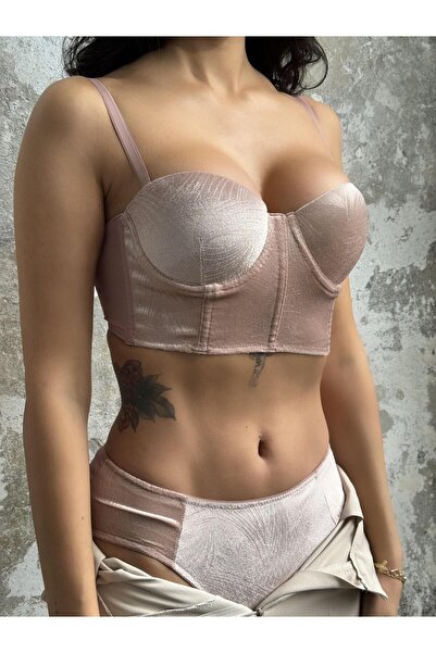 Cansoy Eros Velvet Powder - Σετ Bustier