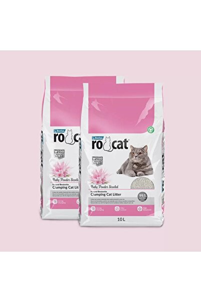 Rocat Bebek Pudralı Kedi Kumu 2x10 Lt