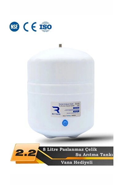 Genel Markalar Su Arıtma Cihazı Metal Genleşme Standart NSF Belgeli 8 Lt Su A...