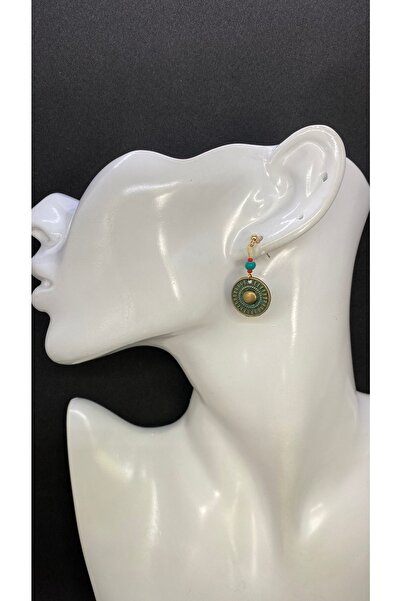 Porsuk Alternatif أقراط نسائية مصنوعة يدويًا من النحاس العرقي