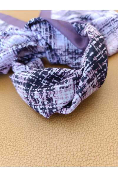 Akel 75x185 Dimensiune pătrat cu dungi șal din bumbac