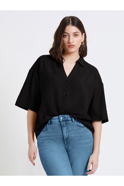 Dennis Lingo By Styli Relaxed Fit Casual Shirt with Buttons