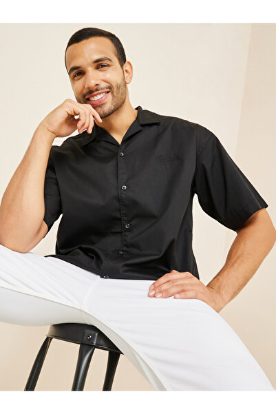 Jack & Jones Embroidered Logo Bowling Shirt