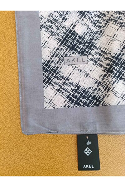 Akel 75x185 Size Square Striped Patterned Cotton Shawl