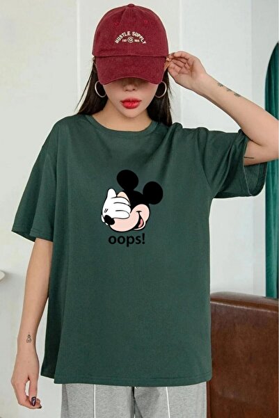 oneagılyazı Oops! Croială relaxată - Tricou oversize