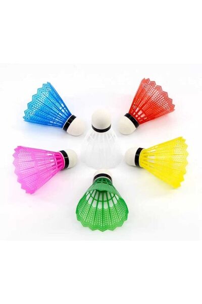 Testim'o Badminton Ball 6 Pieces Colorful Plastic