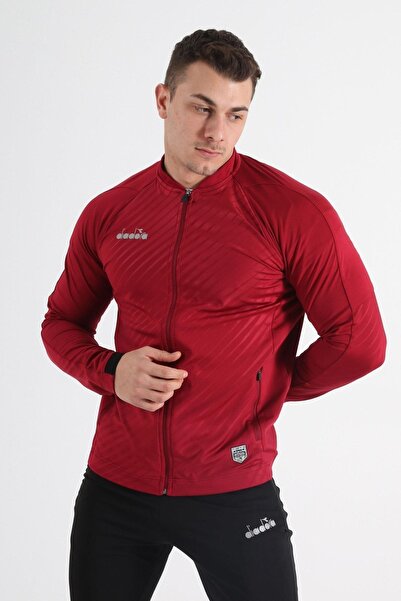 Diadora Elite Kamp Eşofmanı Tek Üst Bordo