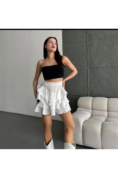 DEEFWEAR Fusta stratificată cu model de păianjen