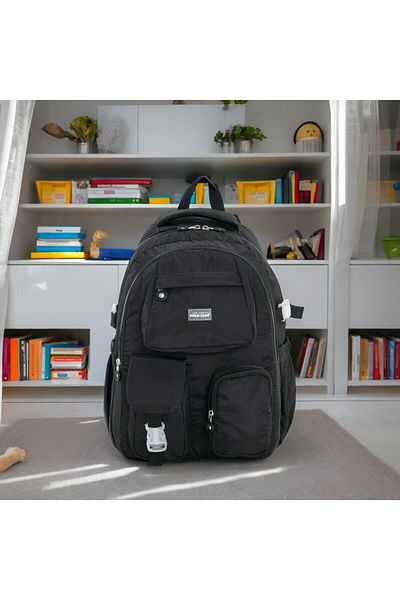 Shopiolog Kawaii Primary School Backpack - Waterproof Memory Fabric, 3 Compartments with Water Bowl, Laptop Compartment, 2 Pockets