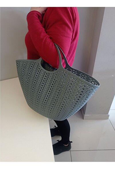 isometric Πλεκτή πλαστική τσάντα για πικνίκ-Κυριακή-Παραλία-Χόμπι