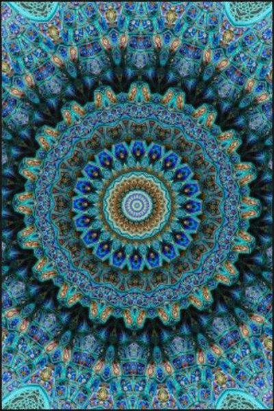 Rugs Modern Halı Синьо килимче с етно десен и килим, който може да се пере mi...