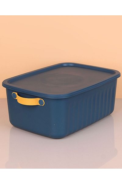 devigo Cutie organizatoare de 10 litri cu 3 bucăți cu capac - Set de depozitare decorativ multifuncțional, 35x25x15cm
