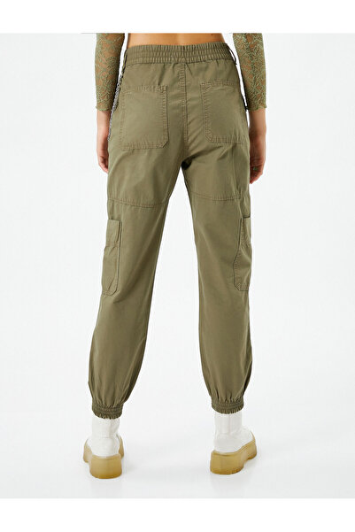 Koton Jogger Gabardine nadrág láncrészlettel, zsebekkel, elasztikus derékkal