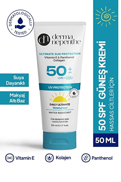 Derma Nepenthe 50 Spf Yüksek Koruyucu Güneş Kremi 50 ml - Tahriş Önleyici, Ne...