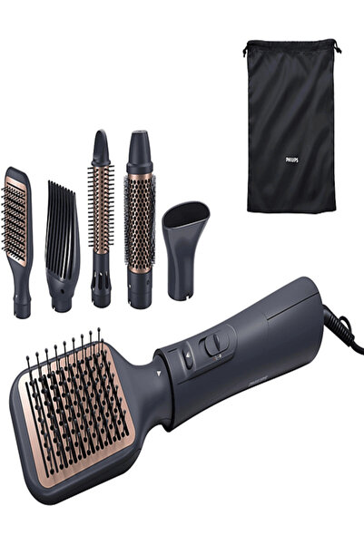 Philips Argan Yağı Seramik Kaplama, +5 Aparat, 3 Isı ve Hız Ayarı Saç Şekillendirme ve Kurutma Seti