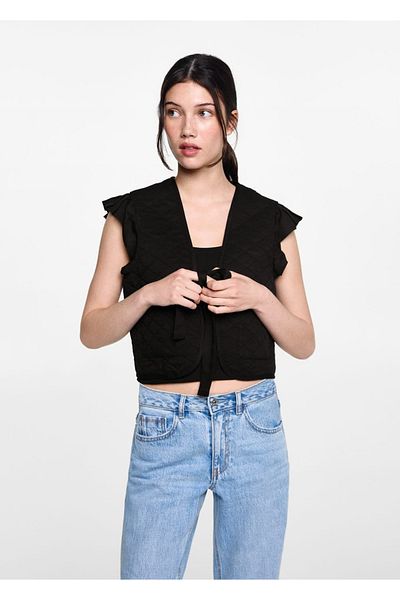 Mango Teen Black Jacket for Children