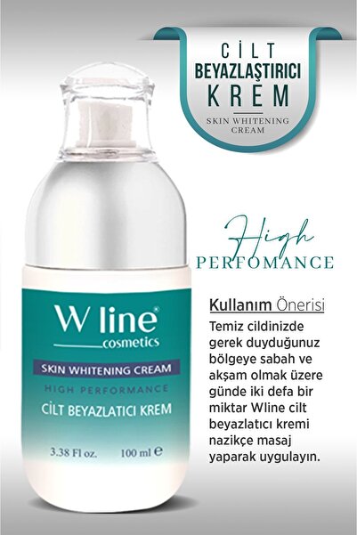 wline Yüz & Koltuk Altı Bikini Bölgesi Renk Eşitleyici Beyazlatıcı Krem 100 ml