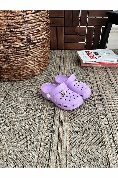 Behtah Kundura Jibbitz Fancy Children's Closed Front Balcony Garden Beach Pool Beach Daily Sandals Slippers
