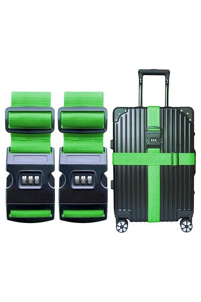 Evene Encrypted Suitcase Belt Adjustable Suitcase Belt Suitcase Lock Green