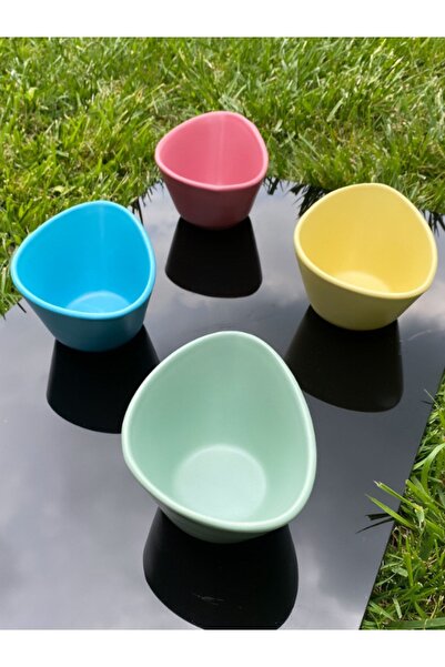 Keramika طقم أوعية للوجبات الخفيفة من السيراميك مقاس 12 سم مكون من 4 قطع