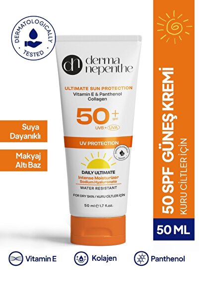 Derma Nepenthe 50+ SPF Yüksek Koruyucu Güneş Kremi 50 Ml - Yoğun Nemlendirici...