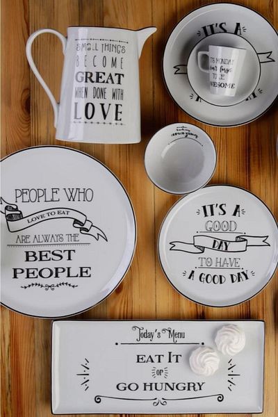 Porland Be Happy 31 Piece Breakfast Set for 6 People