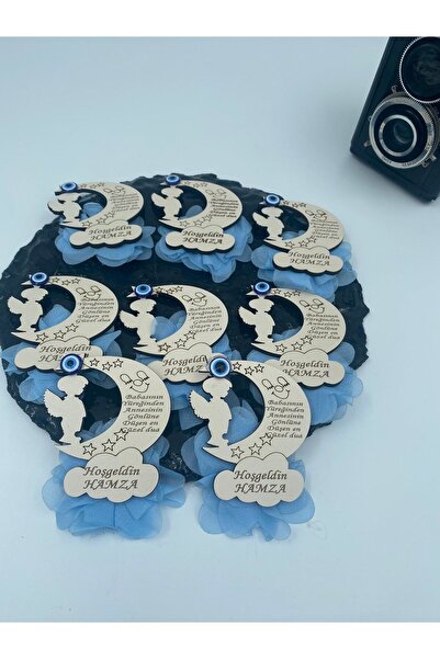 TETADESİGN Ahşap Mıknatıslı Bebek Figürlü Hoşgeldin Bebek Magnetleri 25 Adet