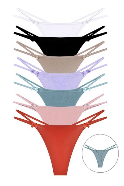 riways secret Cotton String Thong 7 Pack