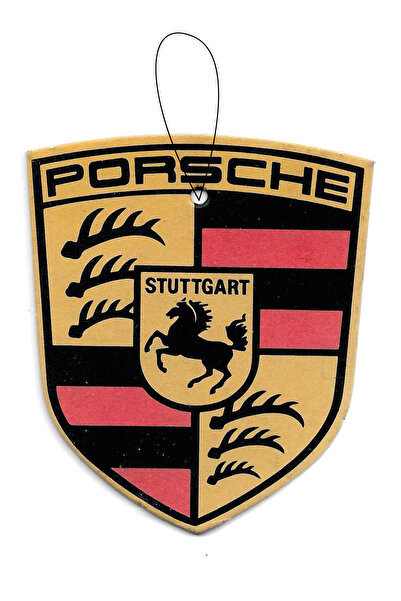 ODORLA 2 Adet Porsche Logolu Dekoratif Oto Kokusu Ve Aksesuarı