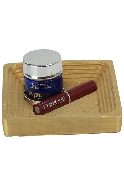 Evene Organizator de machiaj Organizator de machiaj cosmetic de culoare aurie Model 4
