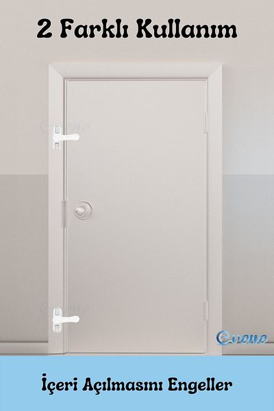 Evene Light Brown Window Safety Lock 10 Pieces Children's Burglar Lock Pull-on Metal Lock