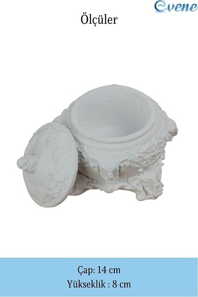 Evene White Color Sausage Presentation Dragee Plate Model 1