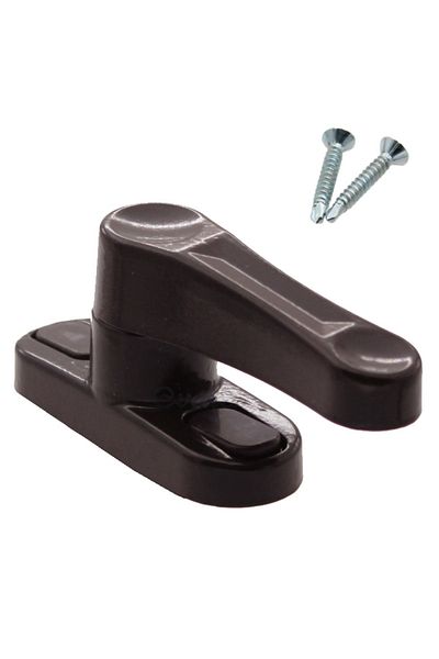 Evene Dark Brown Window Safety Lock Children's Burglar Lock Pull-Out Metal Lock