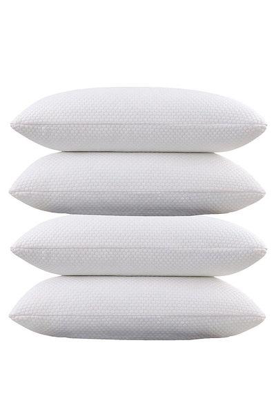 Evene Visco Pillow Orthopedic Anti-Sweat 4 Pieces Visko Sleeping Pillow with Premium Case 1500 Gr Full
